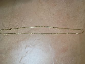 Gold plated 18 inch box chain