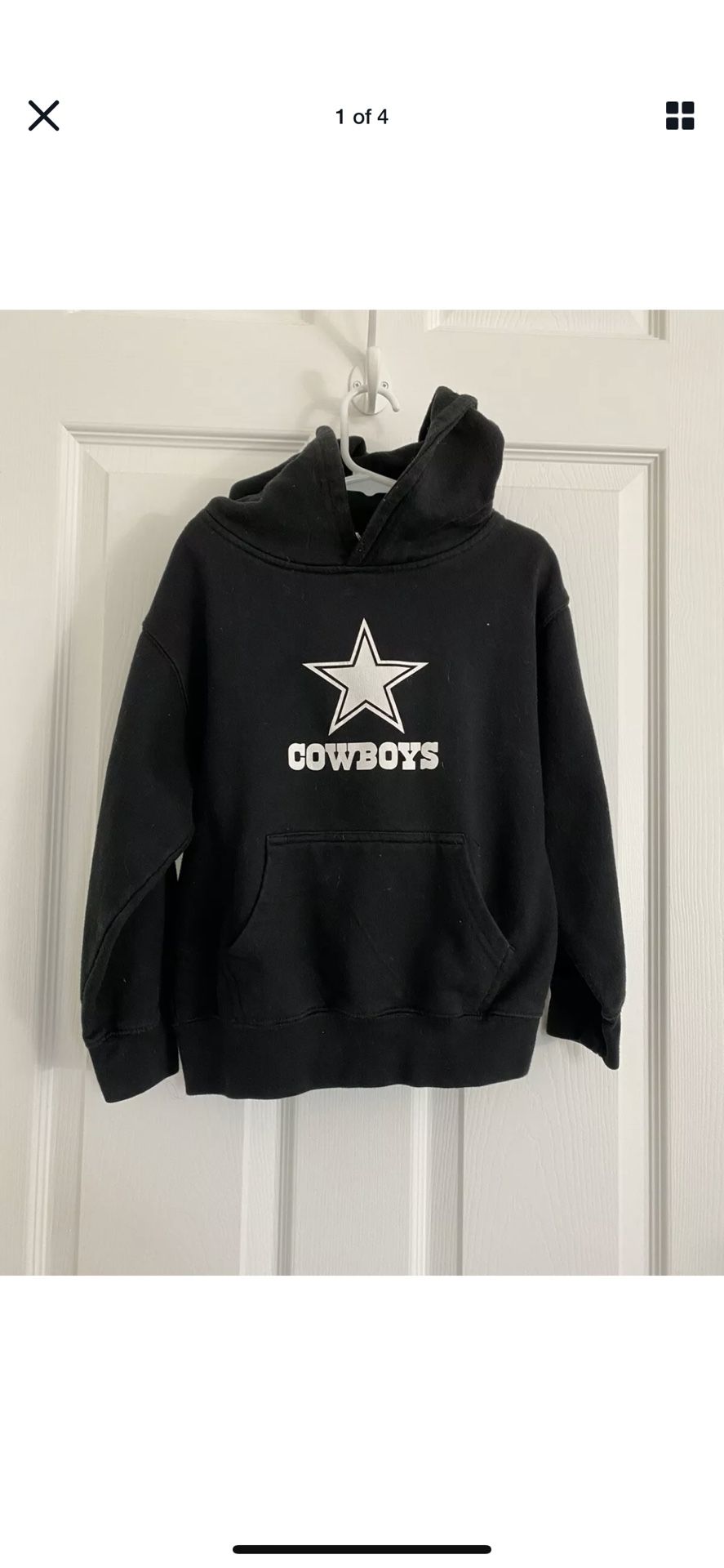Cotton heritage hoodie kids Dallas Cowboys Small Read Please