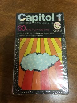 70’s capital vintage 3 blank cassette tapes sealed
