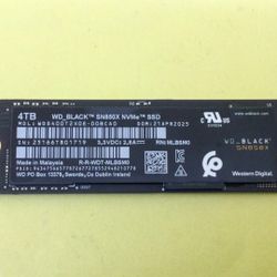 4tb WD Sn850x Ssd Drive Nvme M.2