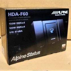 Alpine HDA F60 Status Series 4-Channel Speaker System Amplifier 800 Watts HDA-F60 🚨 Payment Options Available 🚨 No Credit Needed 🚨 