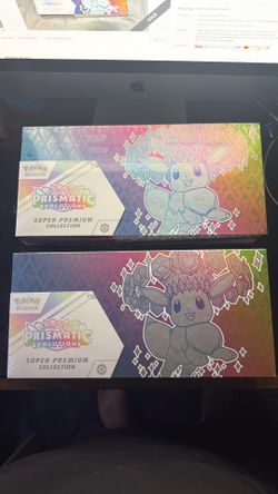 Set of 2- Pokemon Prismatic Evolution Super Premium Collection SPC Sealed New