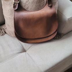 70s Coach Saddle Bag