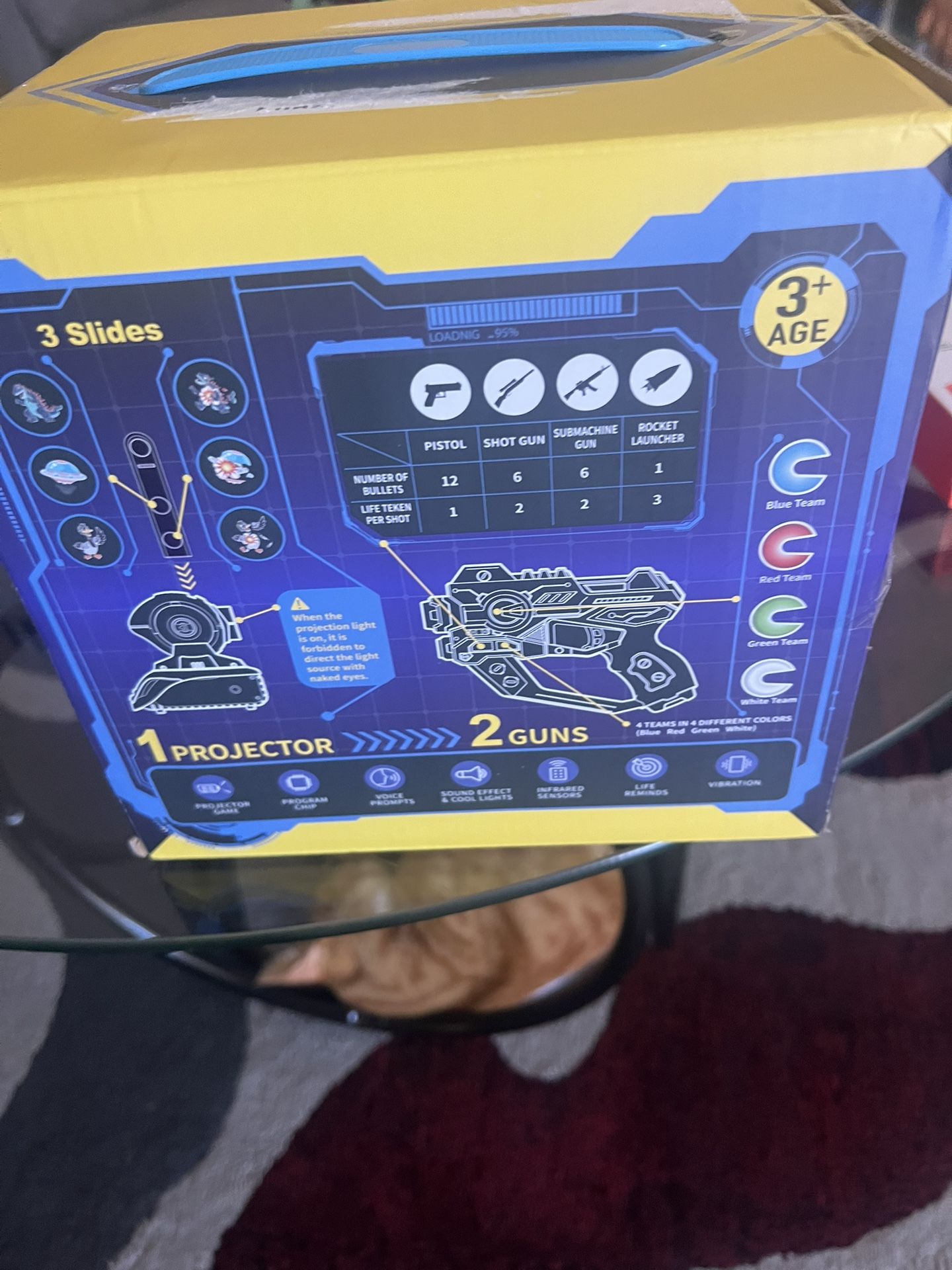 Infrared Toy Guns Projector Game