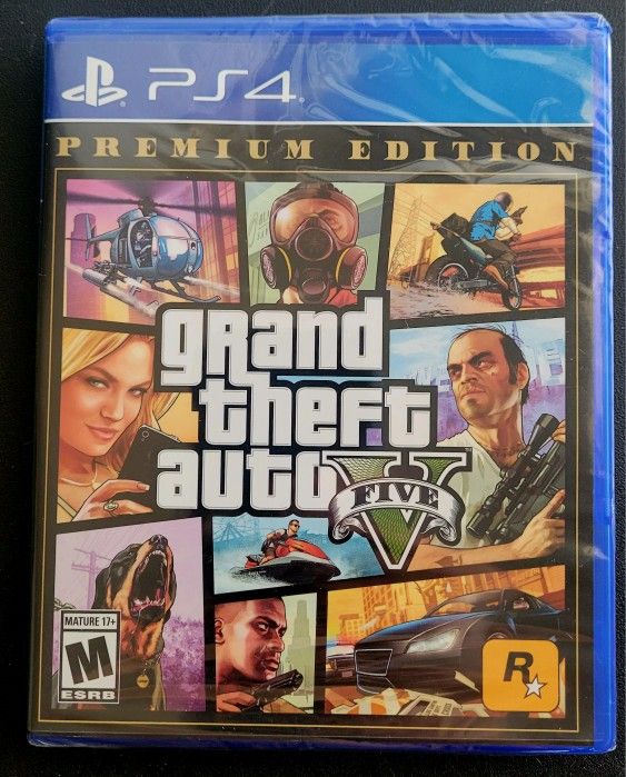 Grand Theft Auto V:  Premium Edition (PS4) - New