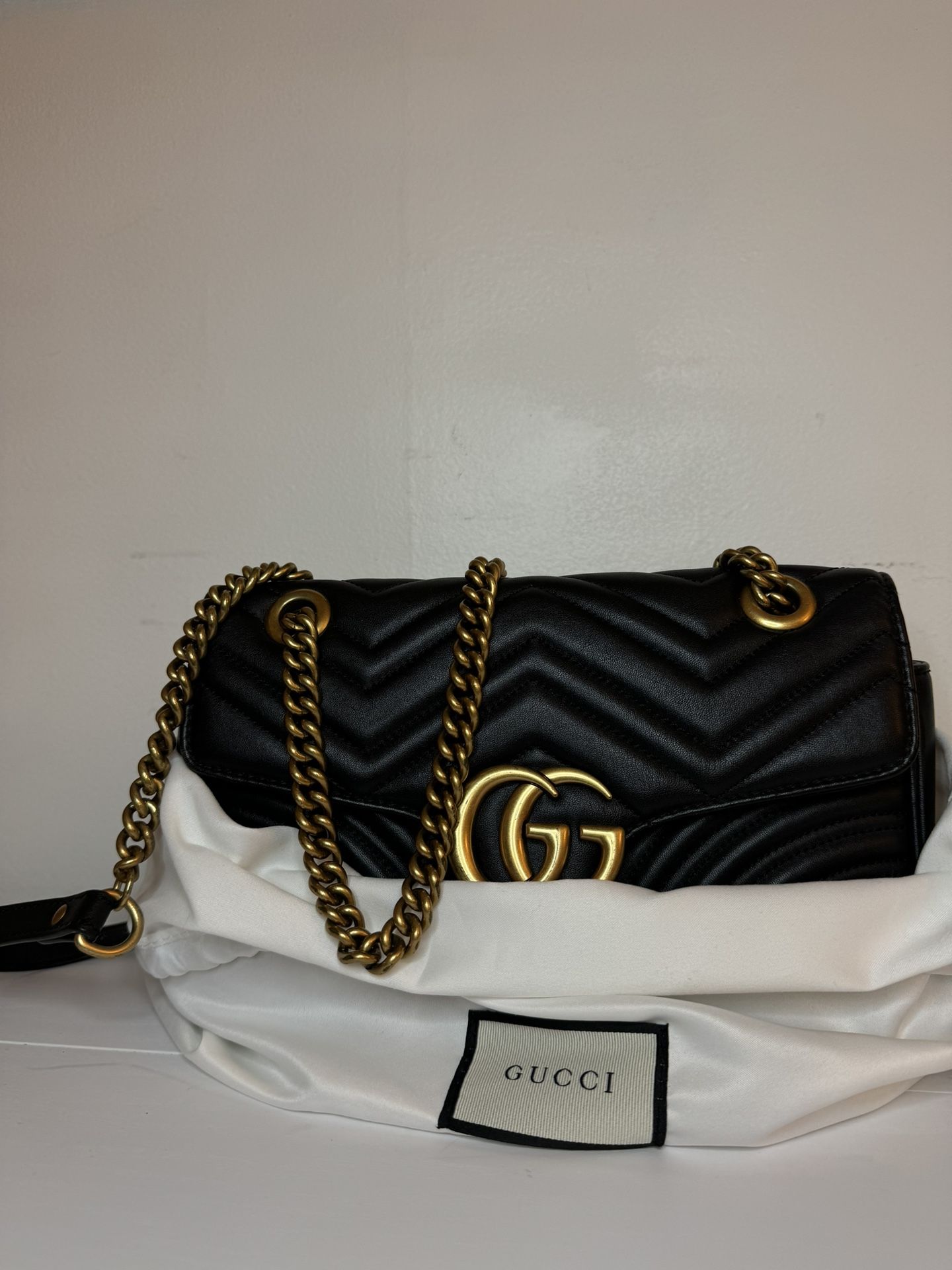 Gucci Marmont Quilted Chevron bag