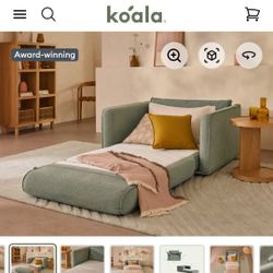 Koala, Koala Sofa Bed 46" (1.5-Seater), Gumleaf Green, NEW OPEN BOX
