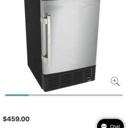 EdgeStar IB120SS 15 Inch Wide 6 Lbs. Capacity Built-In Ice Maker with 12 Lbs. Daily Ice Production