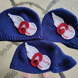 Hand Crocheted Cleveland Guardians Hats