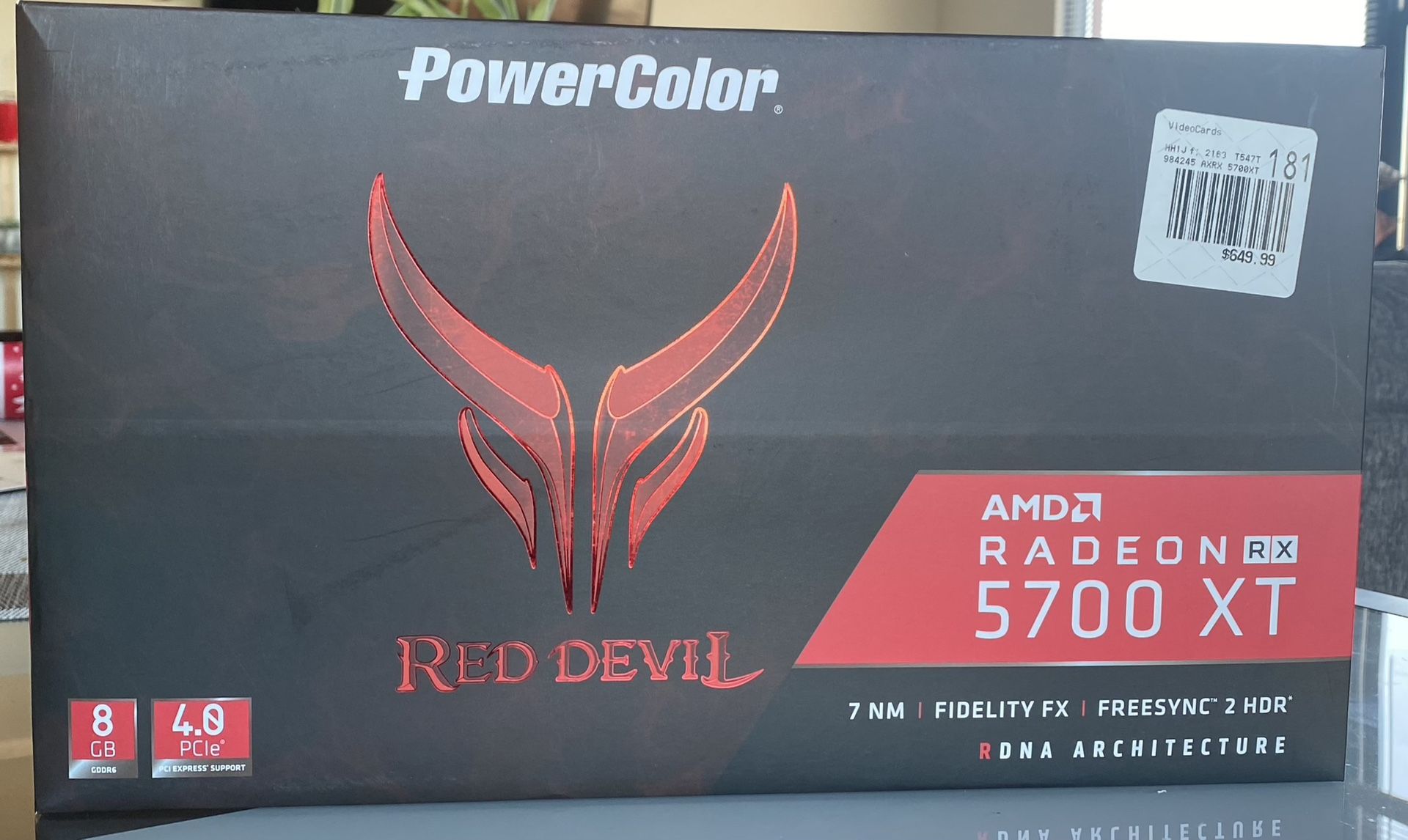 New In Box PowerColor 5700 XT Red Devil GPU