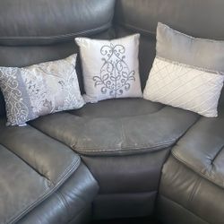 Gray And White Accent Pillows