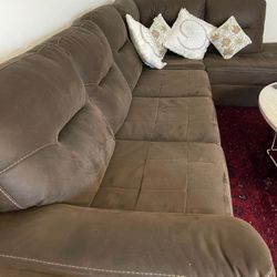 Maderla walnut Sectional  Sofa 
