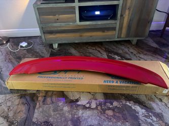 Red Gloss Automotive Rear Spoiler Wing