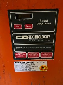 C&D Technologies Scout Forklift Battery Charger 36V