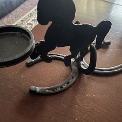 Horse Shoe Candle Holder