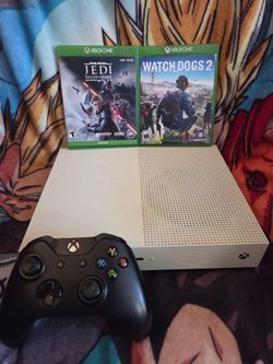 Microsoft Xbox One S 500GB Console with 2 Games