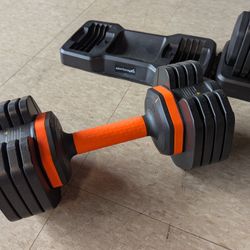 Pair of Adjustable Weight Dumbbells 5-25lbs