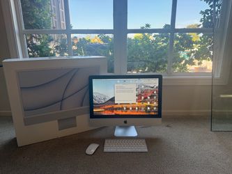 Apple iMac 24" M1 8GB RAM 256GB SSD 7-Core GPU Light Blue Excellent Condition