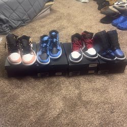 Jordan 1 Mids, Sold Together Sizes 10.5 And 11