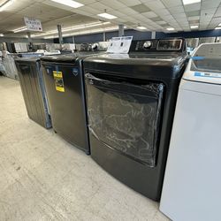 MIDEA 7.5 CU. FT. GAS DRYER AND TOP LOAD WASHER SET‼️