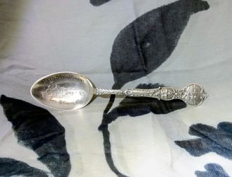 Antique Sterling Silver 1914 Los Angeles Souvenir Spoon