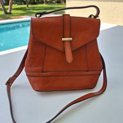 Italian Leather Divina Firenze Purse Backpack