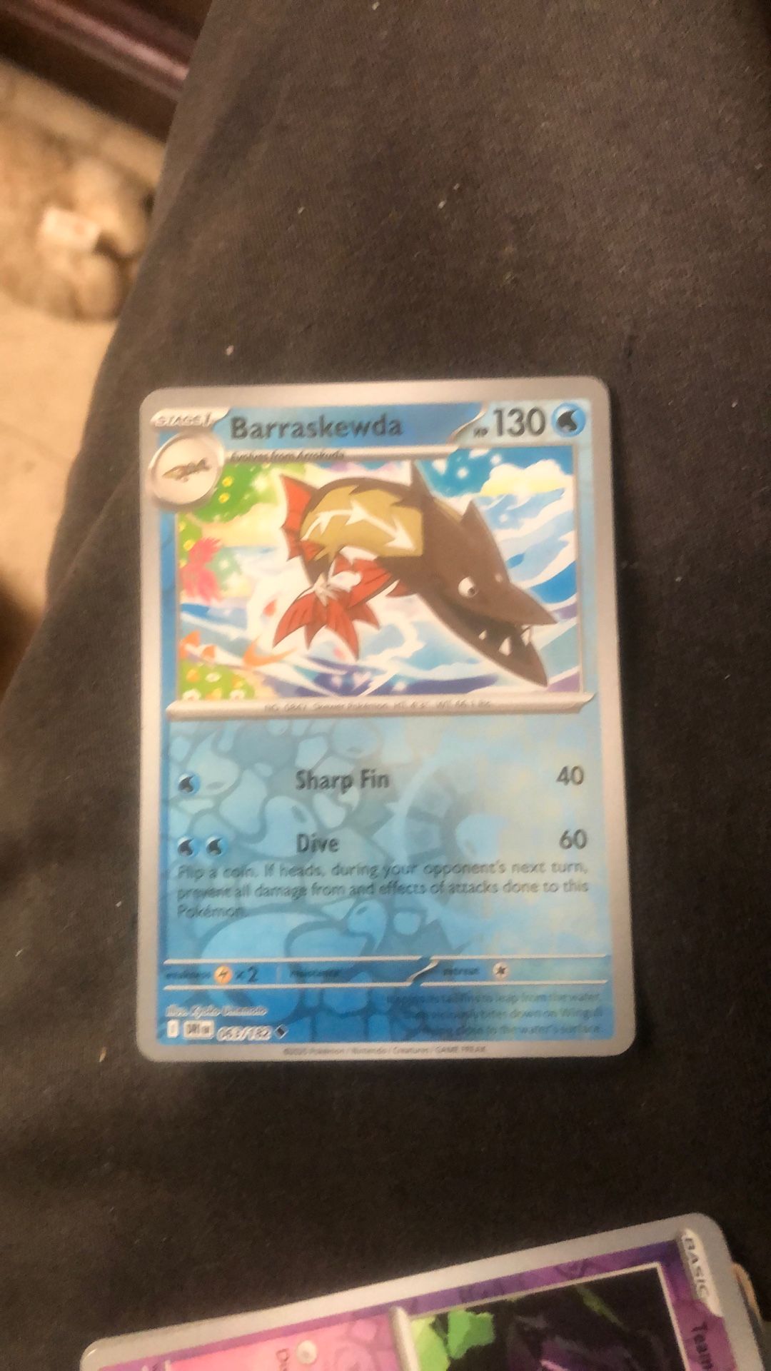 Pokmon Card (Barraskewda #63) Pokmon Card (Barraskewda #63)