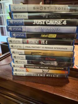 PS5 & PS4 Game Bundle – 13 Games – Resident Evil, Black Myth: Wukong, Silent Hill 2, Indiana Jones