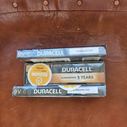 Duracell  9V 6 PK New