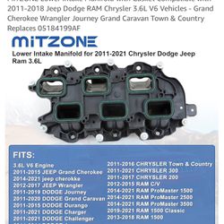 2011-2021 Chrystler Dodge Jeep Ram 3.6L Lower Intake Manifold 