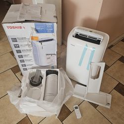 NEW AC PORTABLE TOSHIBA 8000 BTU WIFI 350 SQ FT COMES WITH ACCESSORIES REMOTE CONTROL, EXHAUST HOSE,WINDOW KIT FOR ANY QUESTION TEXT ME PLEASE HABLO E