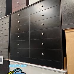 Black 12 Drawer Dresser Cajonera Comoda Nueva 