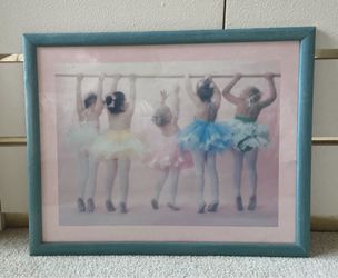 LITTLE BALLERINA DANCERS PICTURE WALL ART