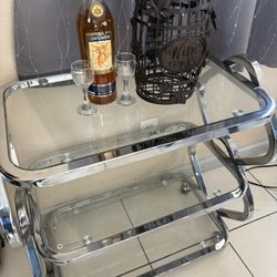 Kitchen / Living room Accent Table Shelves Bar Cart : Cocina 