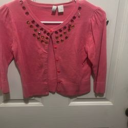 Vintage Old Navy Girls Knit Sweater Large Cropped