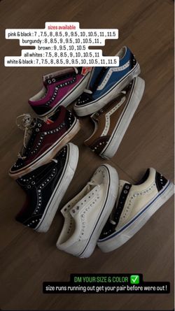 Vans old skool pearlized all sizes