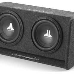 JL Audio CP210-W0v3 BassWedge™ slot-ported enclosure with two 10" W0v3 subwoofers