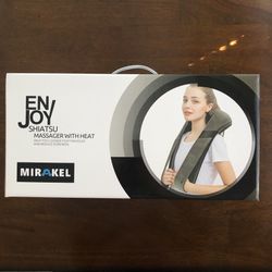 NEW Shiatsu Massager With Heat Mirakel By Mirakel New never used or opened.