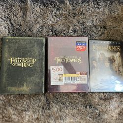 The Lord Of The Rings 2 boxed sets and 1 single