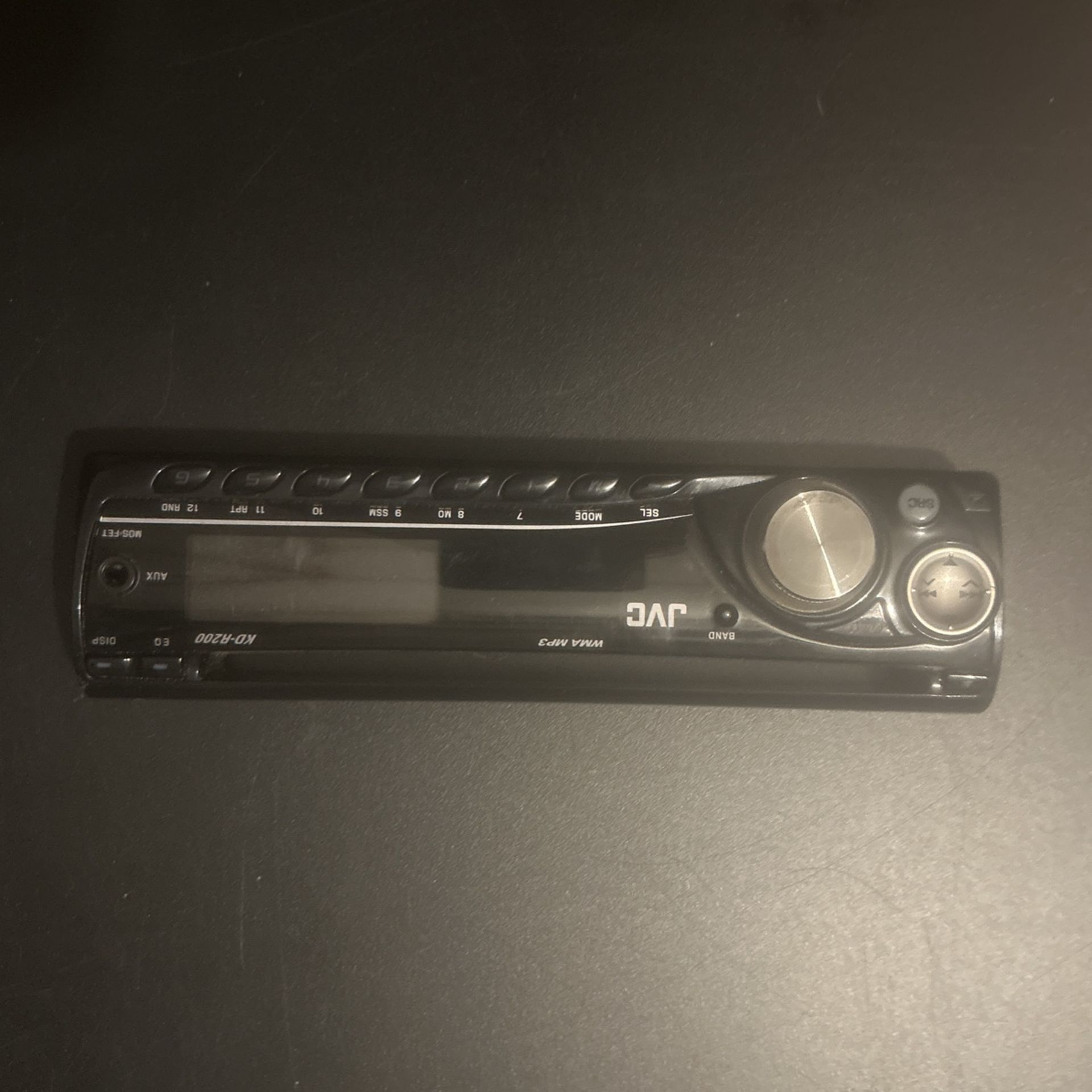 JVC KD-R200 CAR  STEREO FACEPLATE ONLY ONLY JVC KD-R200 FACEPLATE ONLY OEMðŸŸ