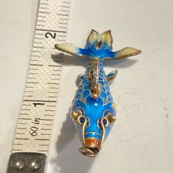Cloisonné Enamel koi Fish Pendant