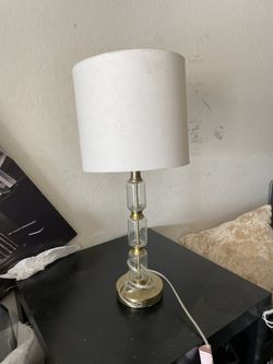 Gold And White Lamp