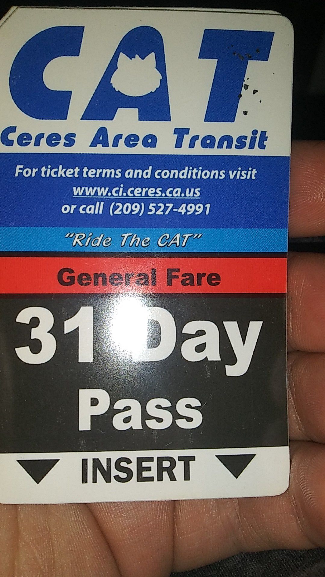 Cat Ceres area Transit bus tickets