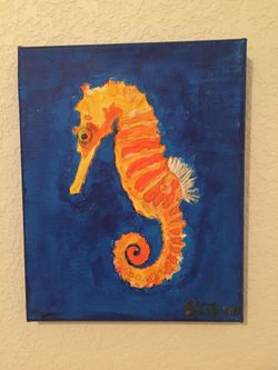 Original 8in x 10in canvas painting