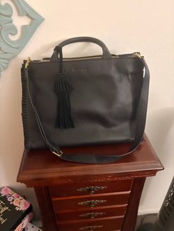 Lucky Brand Black Satchel Crossbody Purse – Excellent Condition