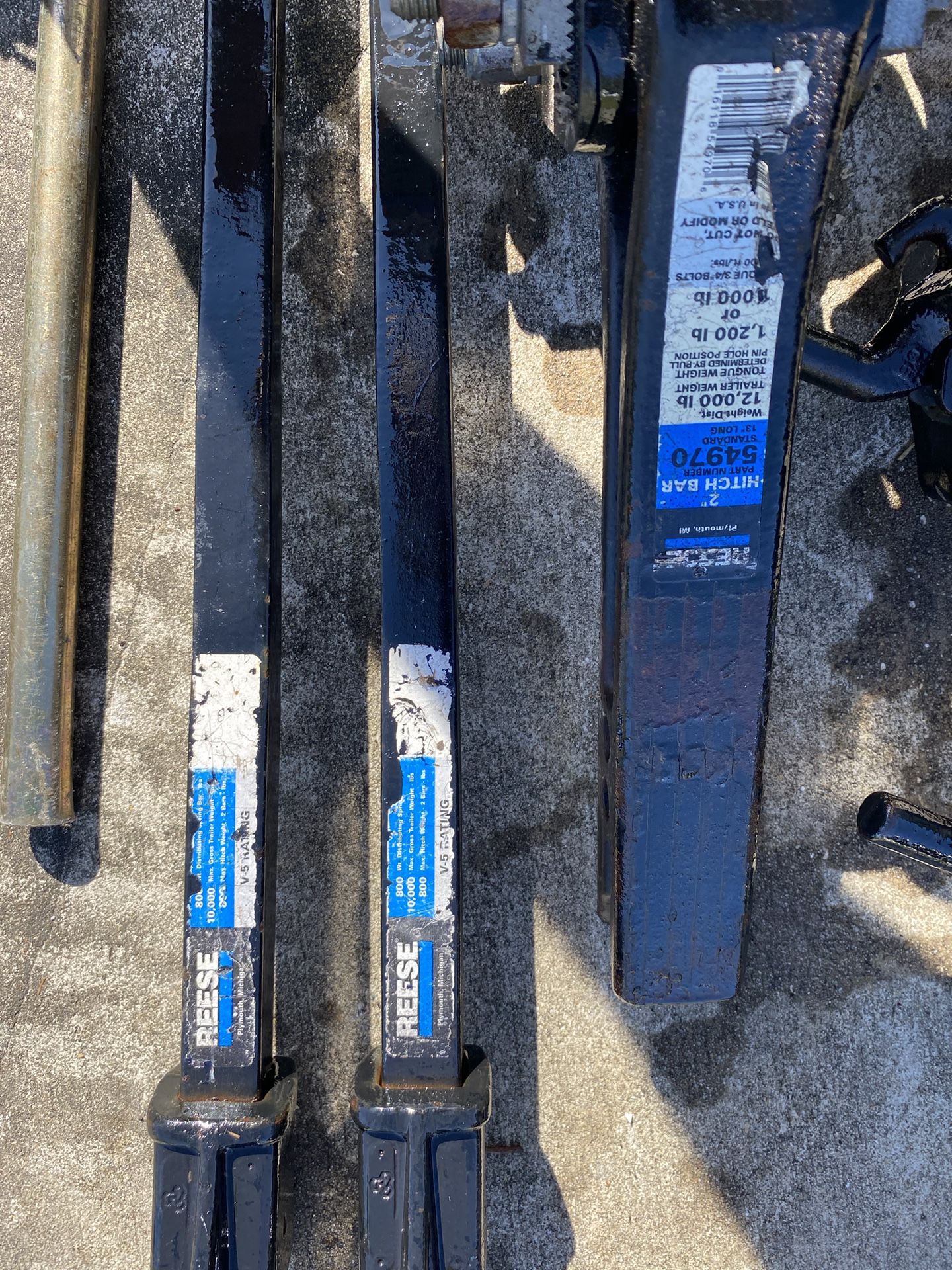 Reese Weight Distribution,anti Sway, Bars, Chains , Hitch