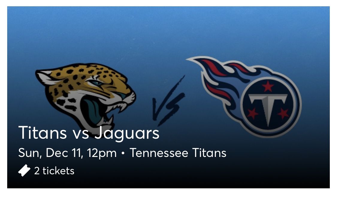 Titans vs Jaguars