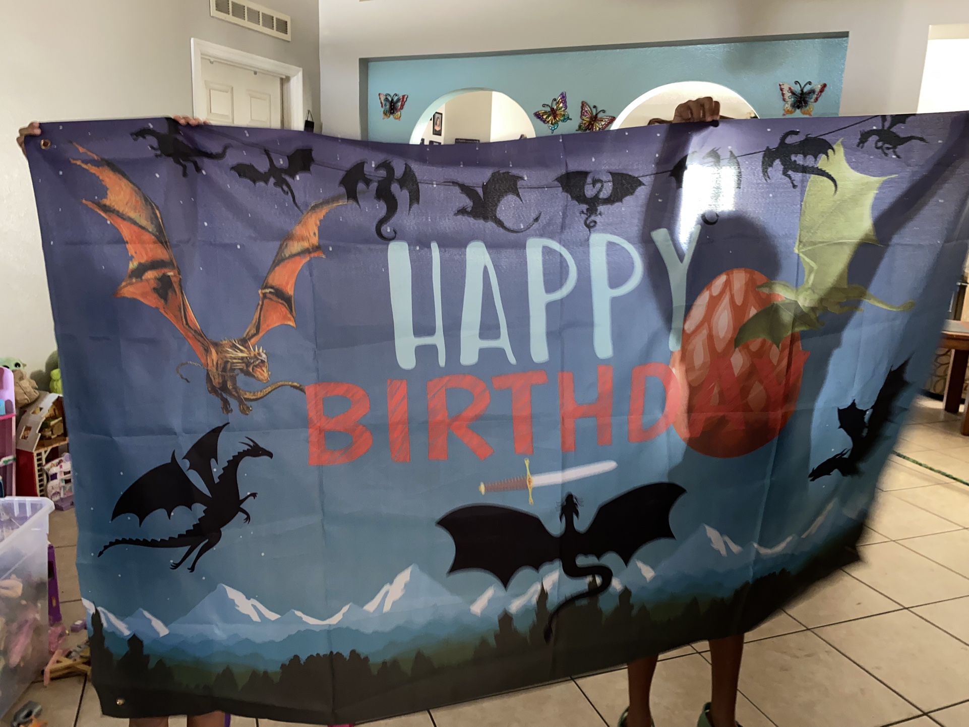 Dragon Birthday Banner