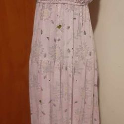 Women's Purple Floral Maxi Dress Size Medium
