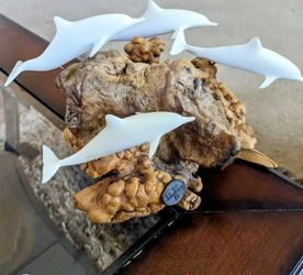 John Perry Dolphin Sculpture Pair

